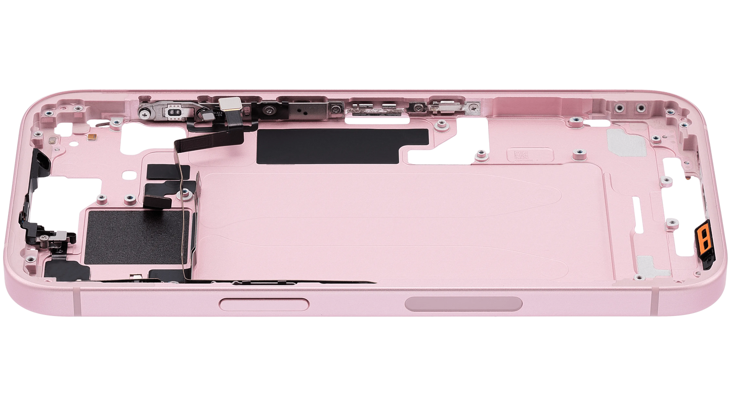 Mid-Frame Housing W/ Small Parts For iPhone 15 (US Version) (Pull) (Pink)
