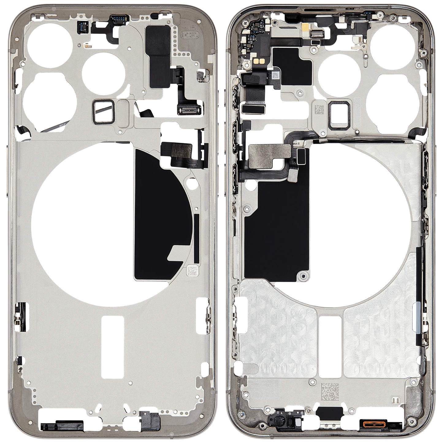Mid-Frame Housing W/ Small Parts For iPhone 15 Pro (EU / Global Version) (Pull) (Natural Titanium)