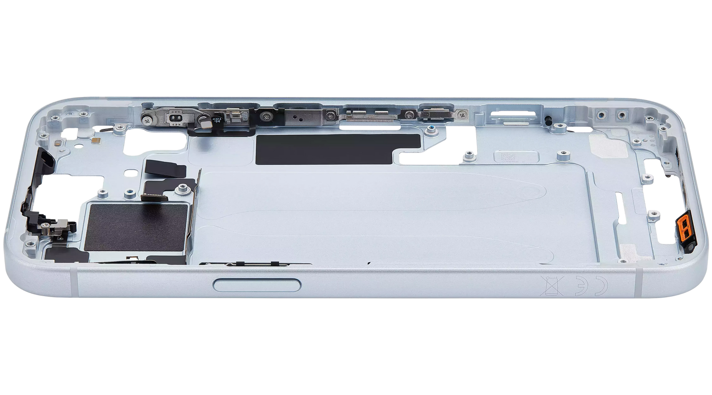 Mid-Frame Housing W/ Small Parts For iPhone 15 (EU / Global Version) (Pull) (Blue)