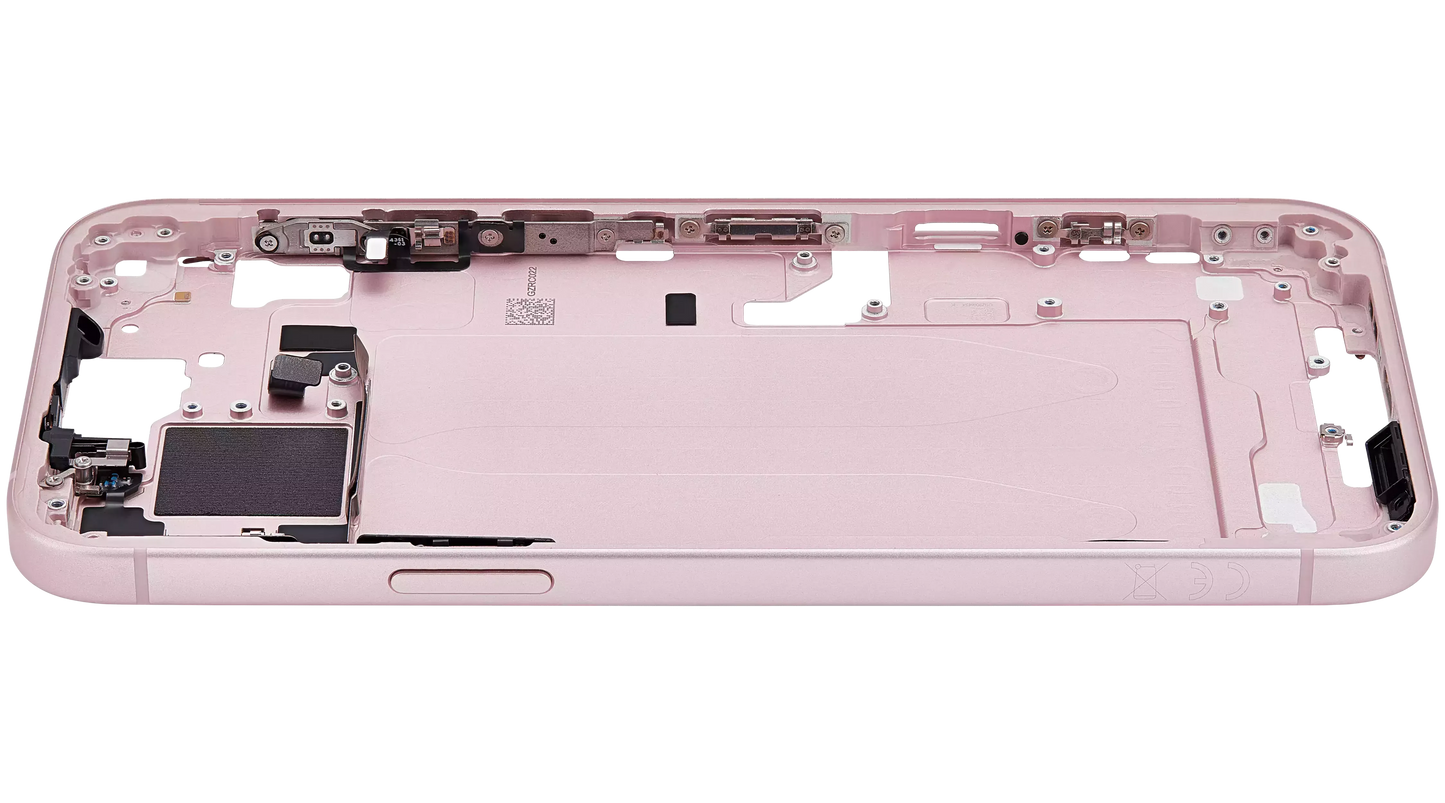 Mid-Frame Housing W/ Small Parts For iPhone 15 Plus (EU / Global Version) (Pull) (Pink)