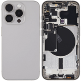 Back Housing W/ Small Parts For iPhone 15 Pro (US Version) (Pull) (Natural Titanium)