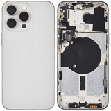 Back Housing W/ Small Parts For iPhone 15 Pro Max (US Version) (Pull) (White Titanium)
