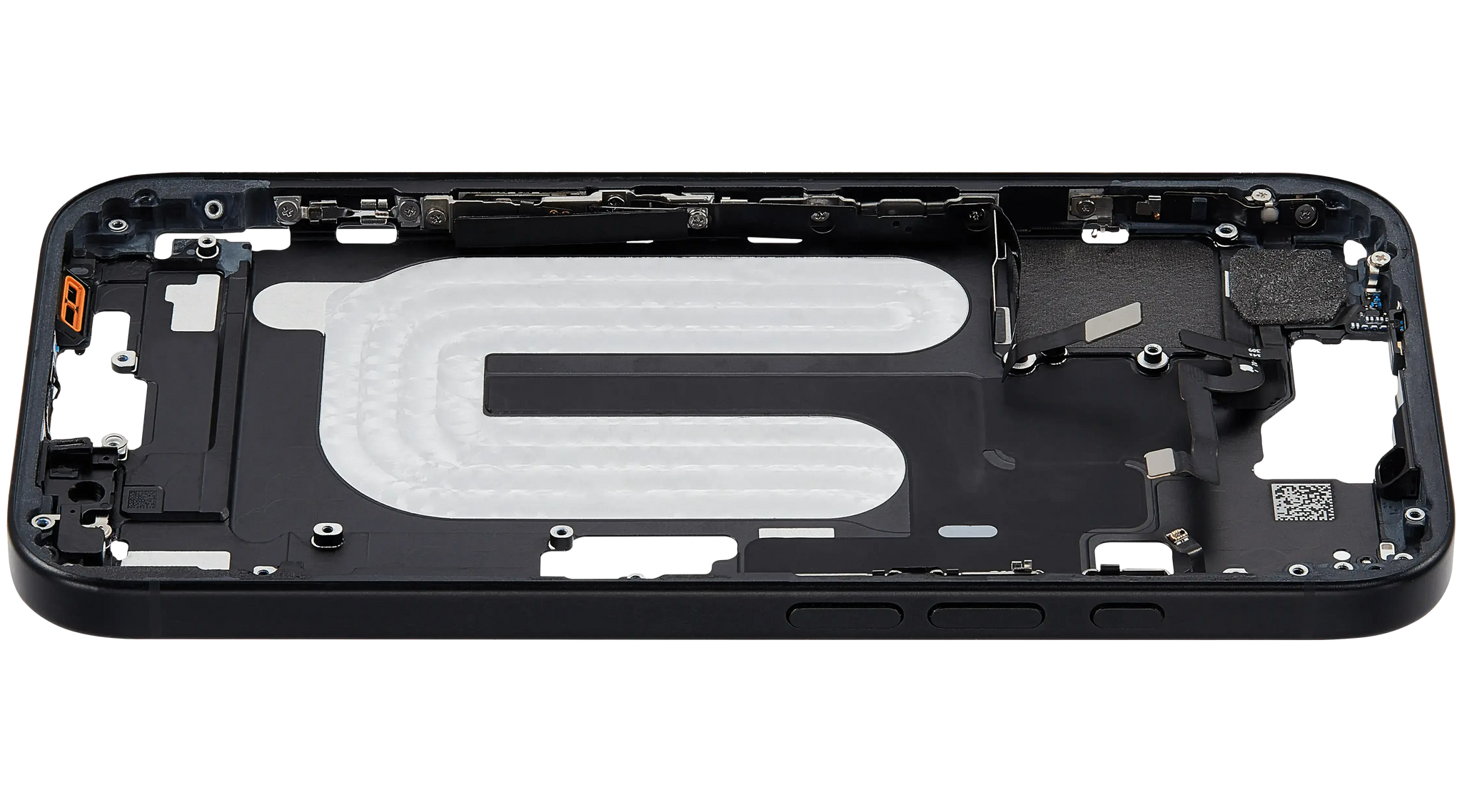 Mid-Frame Housing W/ Small Parts For iPhone 16 (US Version) (Pull) (Black)
