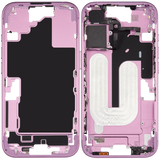 Mid-Frame Housing W/ Small Parts For iPhone 16 (US Version) (Pull) (Pink)