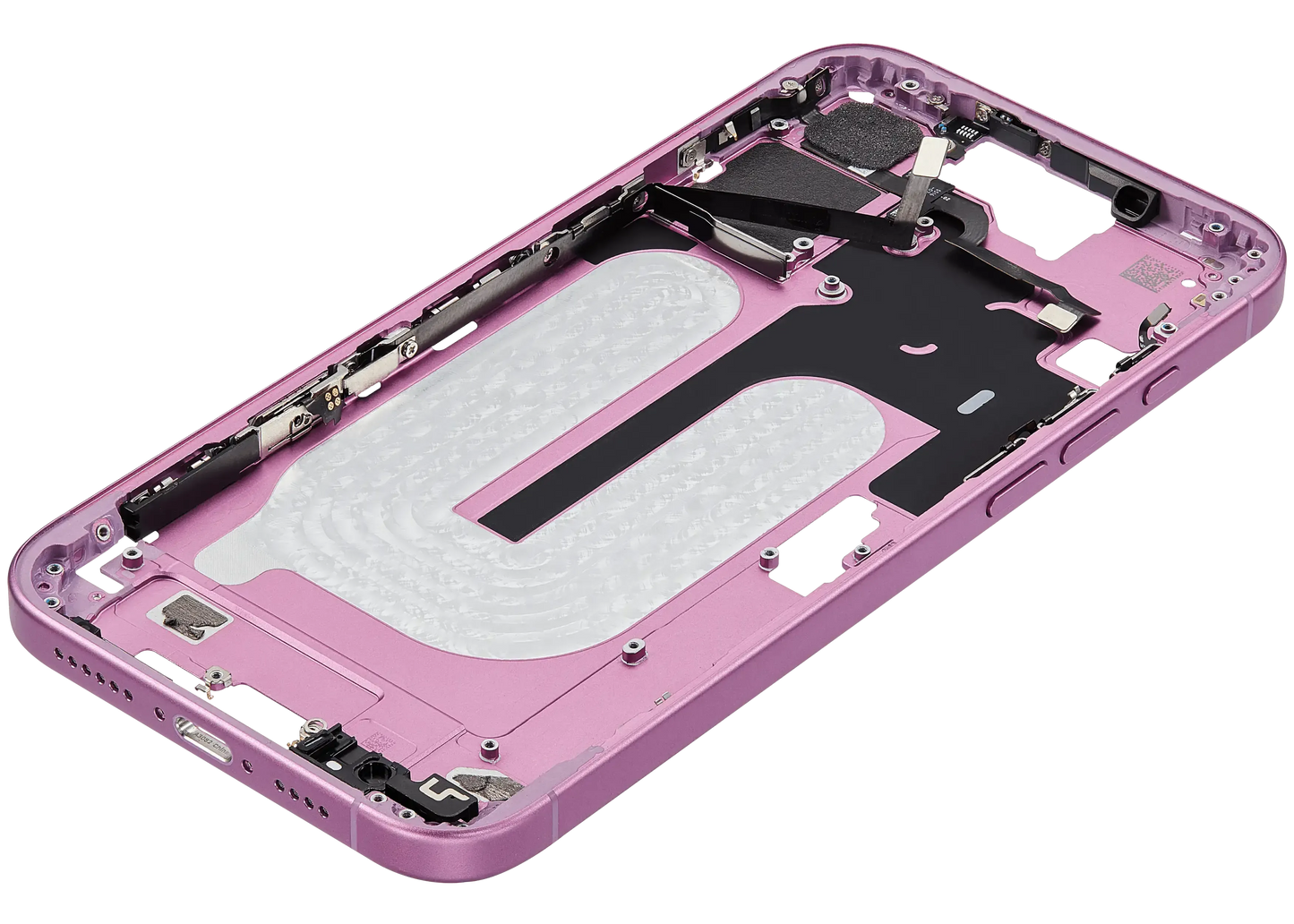 Mid-Frame Housing W/ Small Parts For iPhone 16 Plus (US Version) (Pull) (Pink)