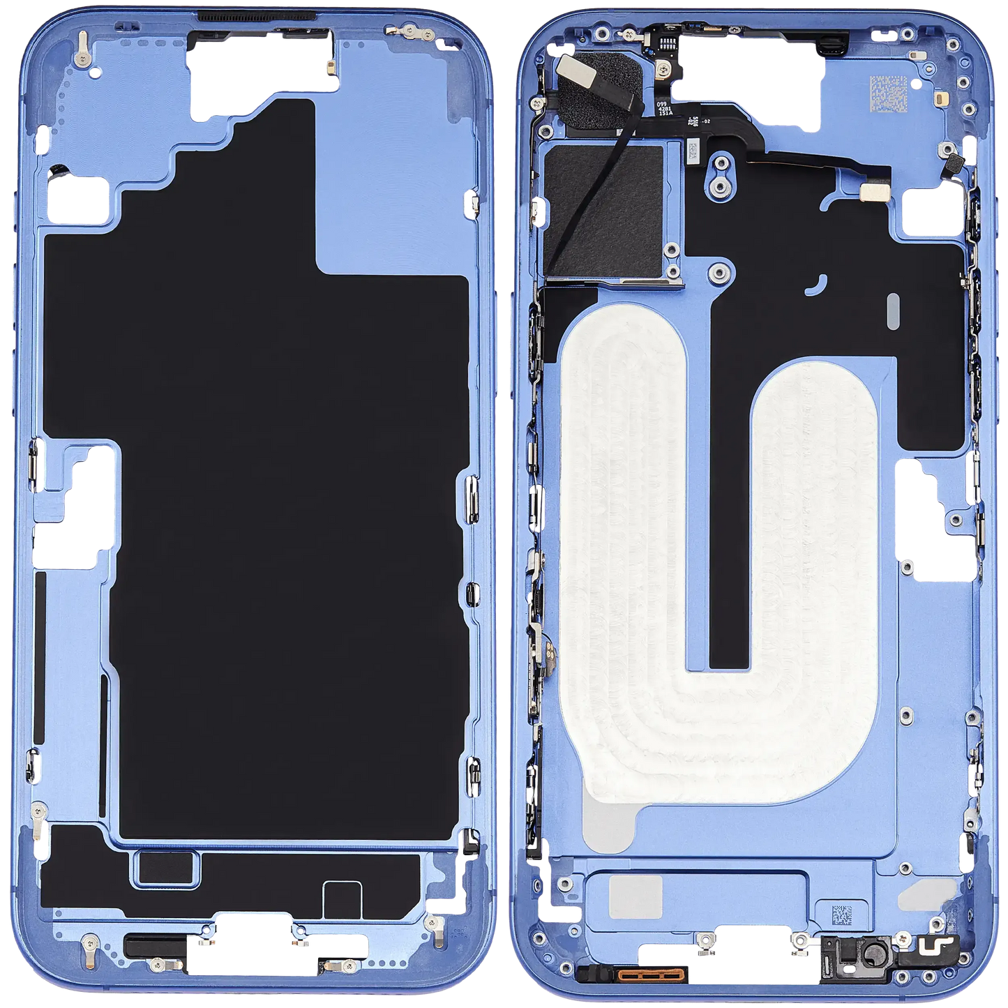 Mid-Frame Housing W/ Small Parts For iPhone 16 Plus (US Version) (Pull) (Ultramarine)