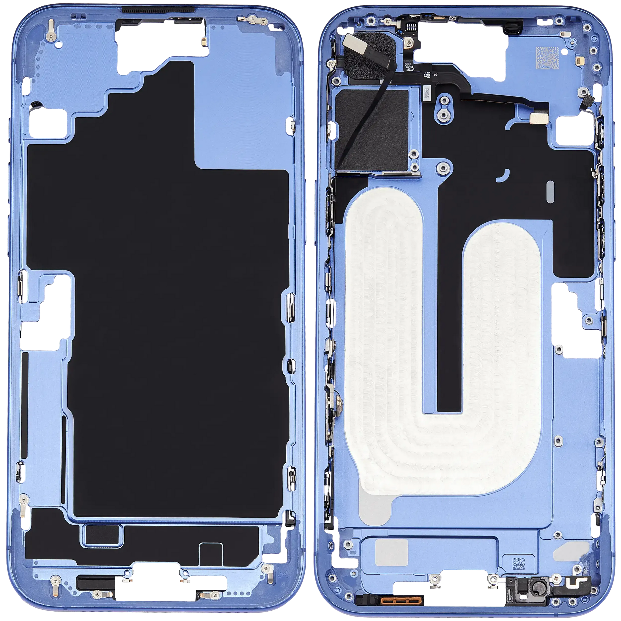 Mid-Frame Housing W/ Small Parts For iPhone 16 Plus (US Version) (Pull) (Ultramarine)