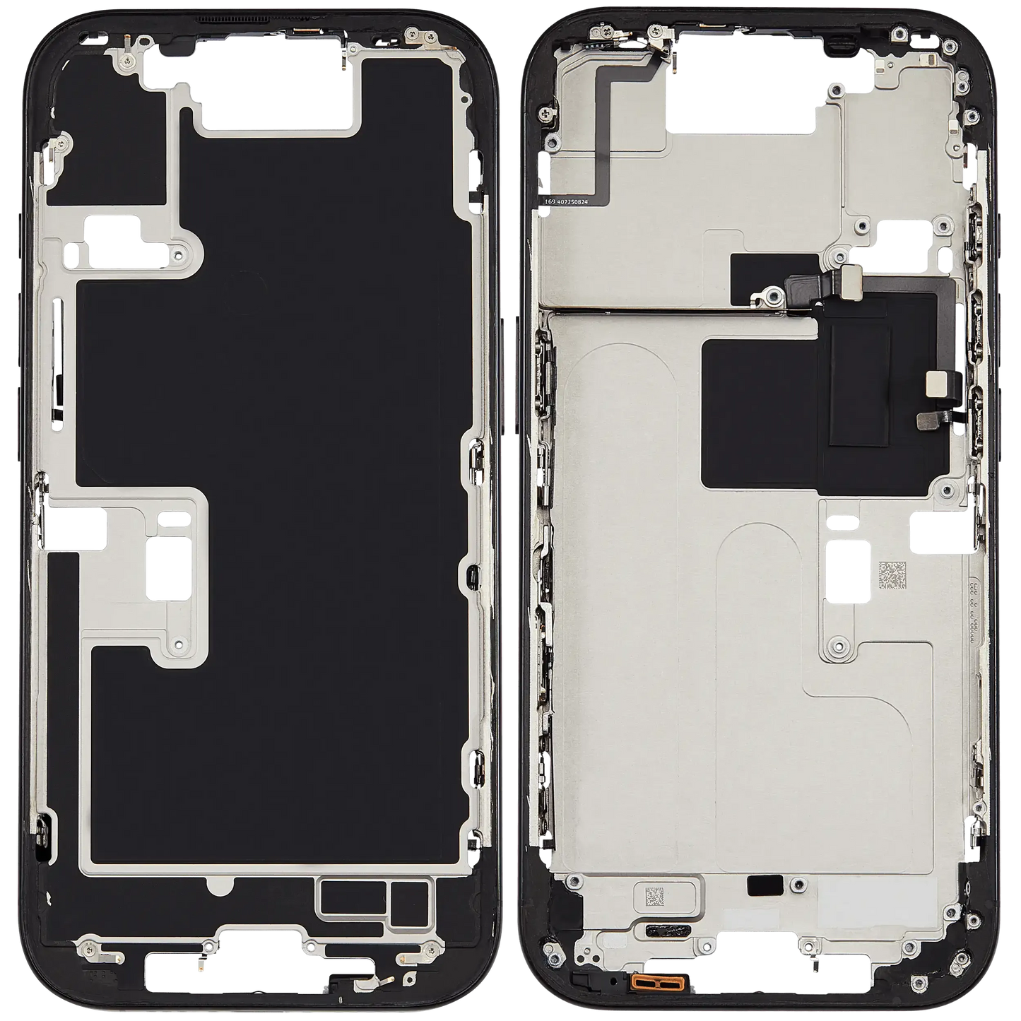 Mid-Frame Housing W/ Small Parts For iPhone 16 Pro (US Version) (Pull) (Black Titanium)