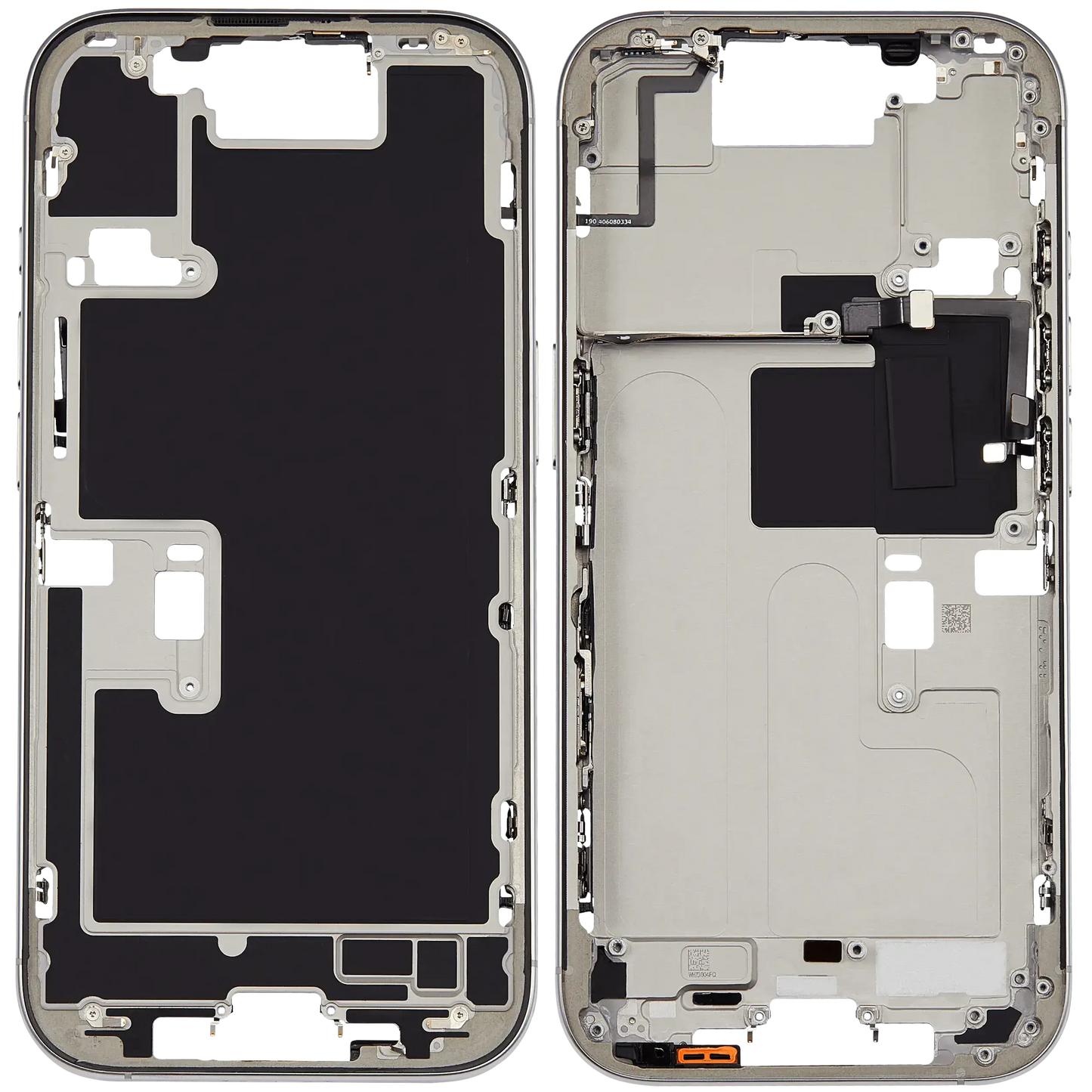 Mid-Frame Housing W/ Small Parts For iPhone 16 Pro (US Version) (Pull) (White Titanium)