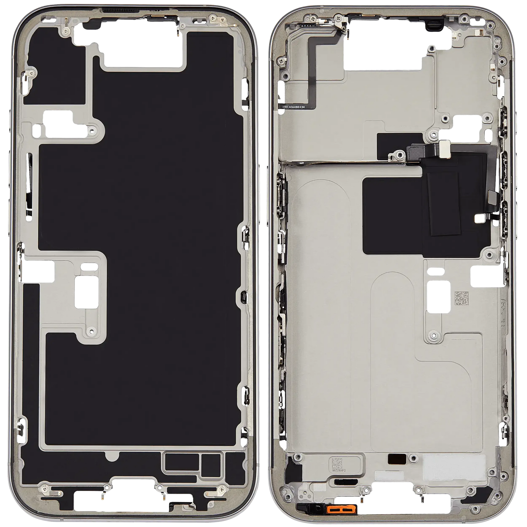 Mid-Frame Housing W/ Small Parts For iPhone 16 Pro (US Version) (Pull) (White Titanium)