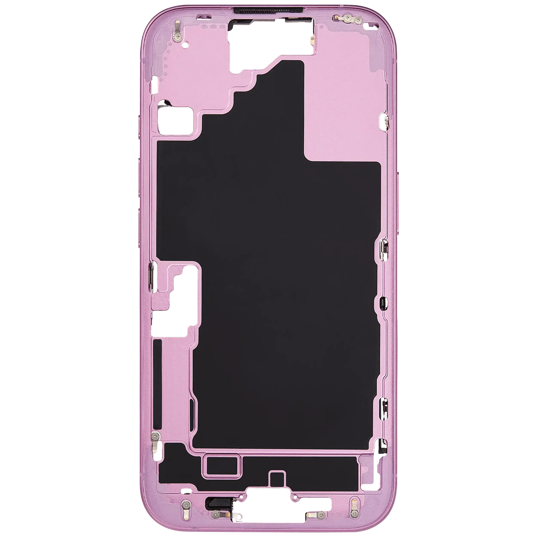 Mid-Frame Housing W/ Small Parts For iPhone 16 (EU / Global Version) (Pull) (Pink)