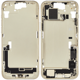 Mid-Frame Housing W/ Charging Port Flex & Small Parts For iPhone 15 Plus (EU / Global Version) (Pull) (Yellow)