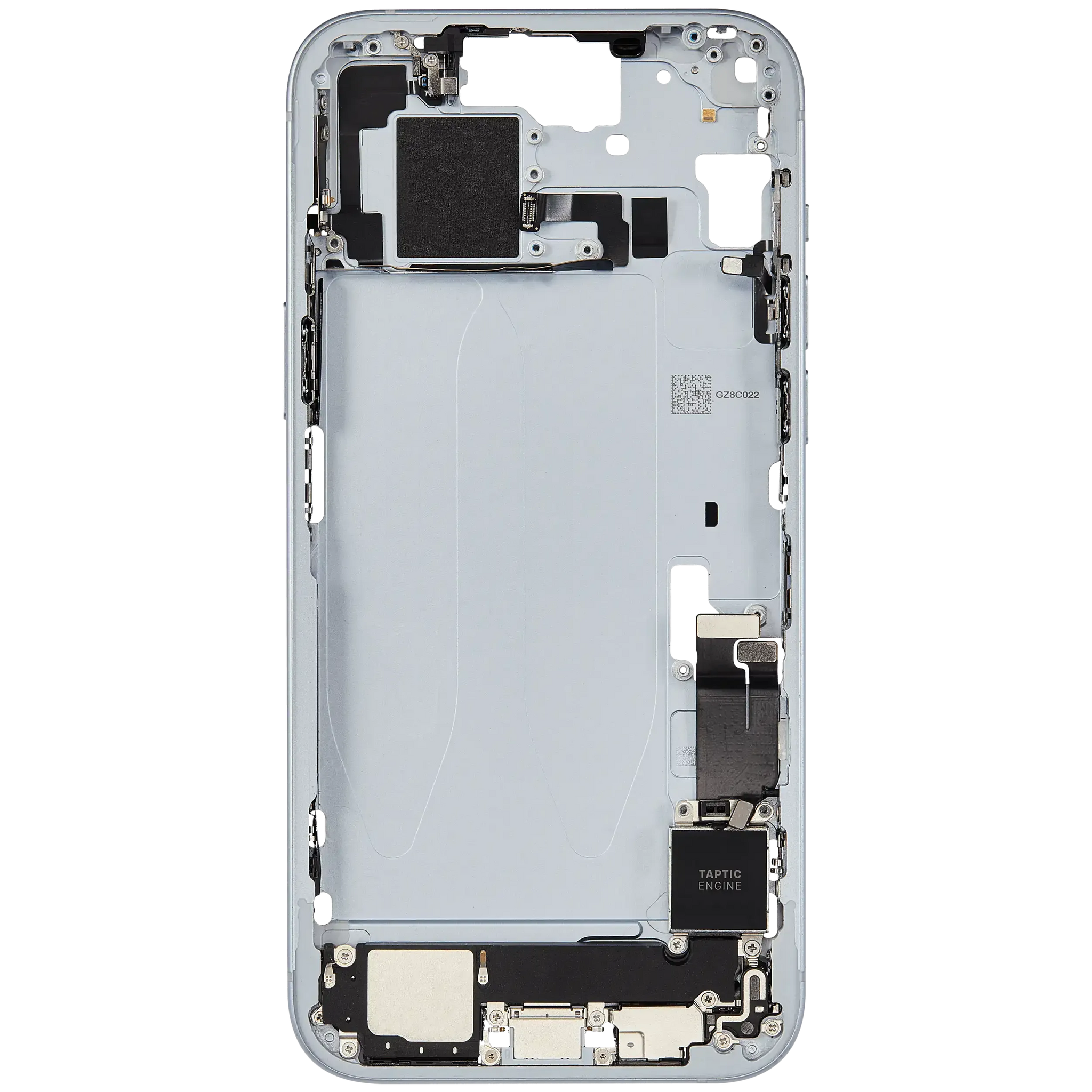 Mid-Frame Housing W/ Charging Port Flex & Small Parts For iPhone 15 Plus (EU / Global Version) (Pull) (Blue)
