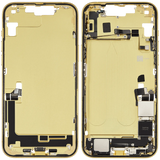 Mid-Frame Housing W/ Charging Port Flex & Small Parts For iPhone 14 Plus (US Version) (Pull) (Yellow)