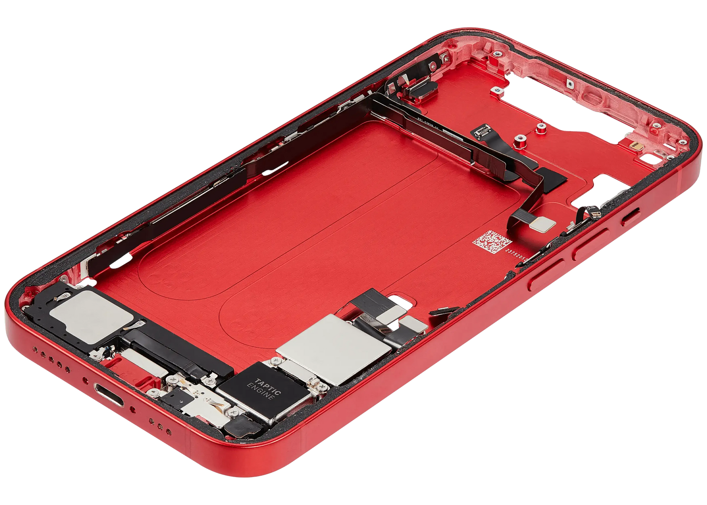 Mid-Frame Housing W/ Charging Port Flex & Small Parts For iPhone 14 (US Version) (Pull) (Red)