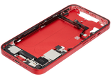 Mid-Frame Housing W/ Charging Port Flex & Small Parts For iPhone 14 (US Version) (Pull) (Red)