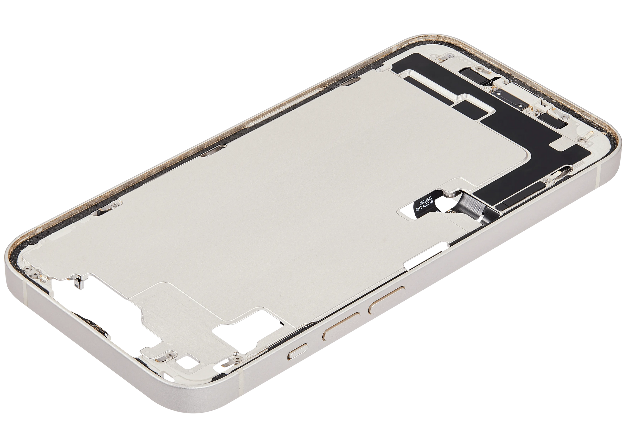 Mid-Frame Housing W/ Charging Port Flex & Small Parts For iPhone 14 (US Version) (Pull) (Starlight)