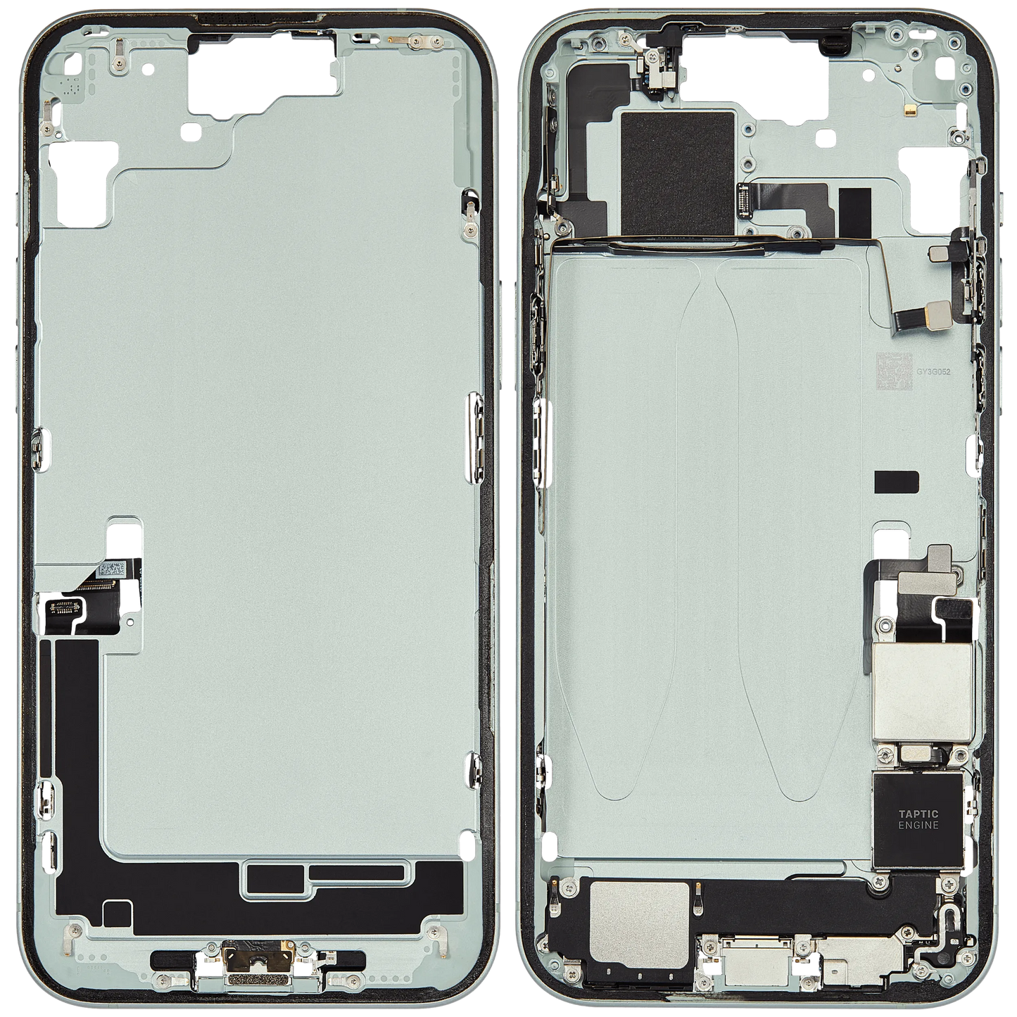 Mid-Frame Housing W/ Charging Port Flex & Small Parts For iPhone 15 Plus (US Version) (Pull) (Green)