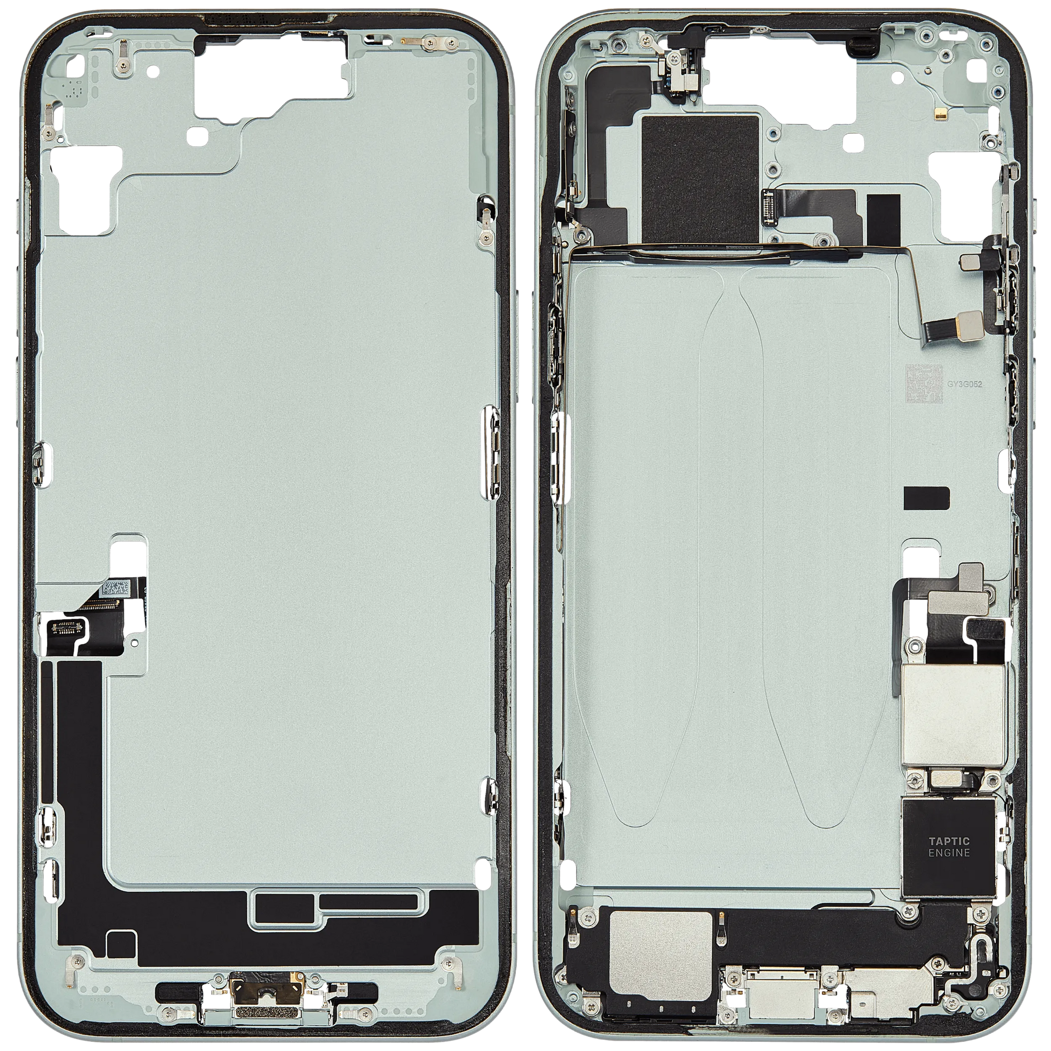 Mid-Frame Housing W/ Charging Port Flex & Small Parts For iPhone 15 Plus (US Version) (Pull) (Green)