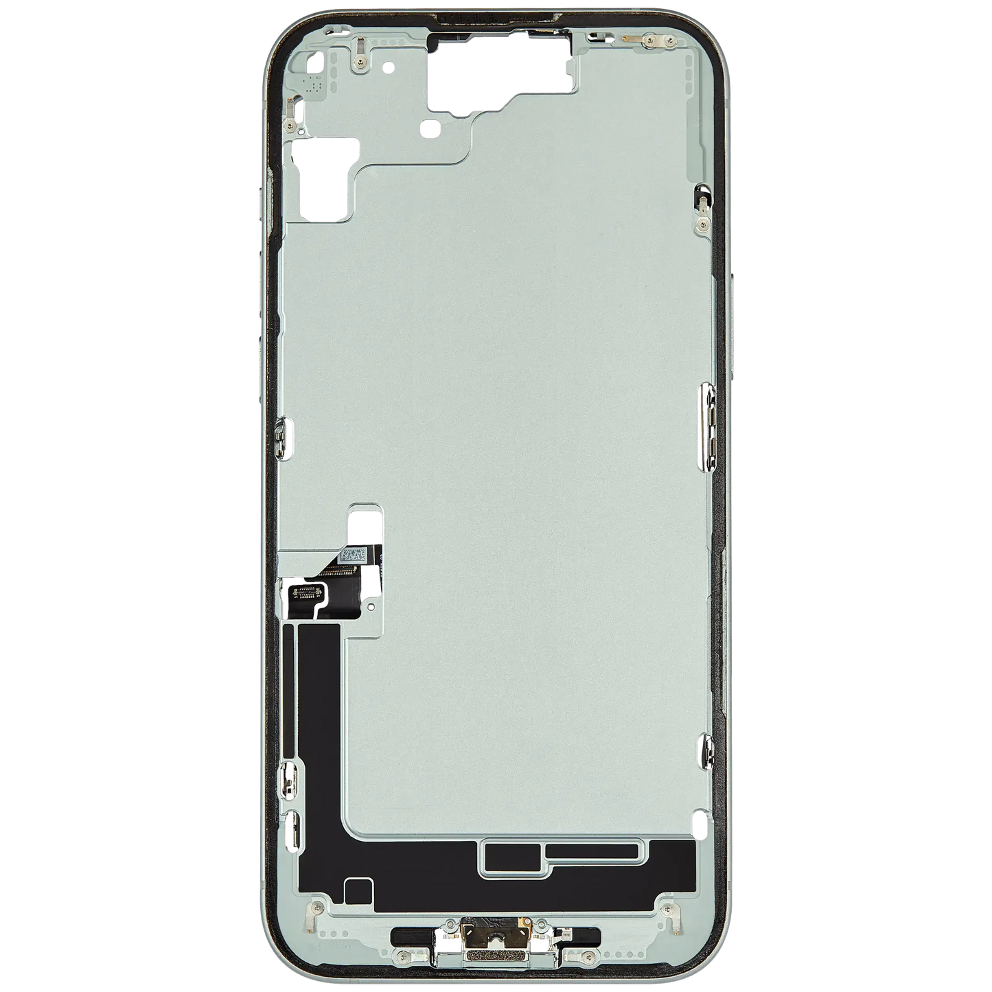 Mid-Frame Housing W/ Charging Port Flex & Small Parts For iPhone 15 Plus (US Version) (Pull) (Green)