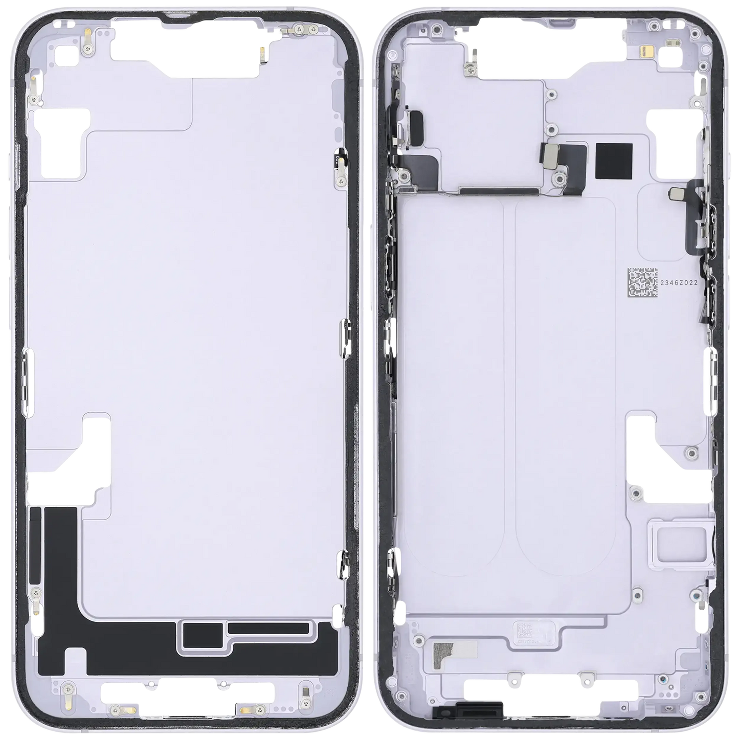 Mid-Frame Housing W/ Small Parts For iPhone 14 (EU / Global Version) (Pull) (Purple)