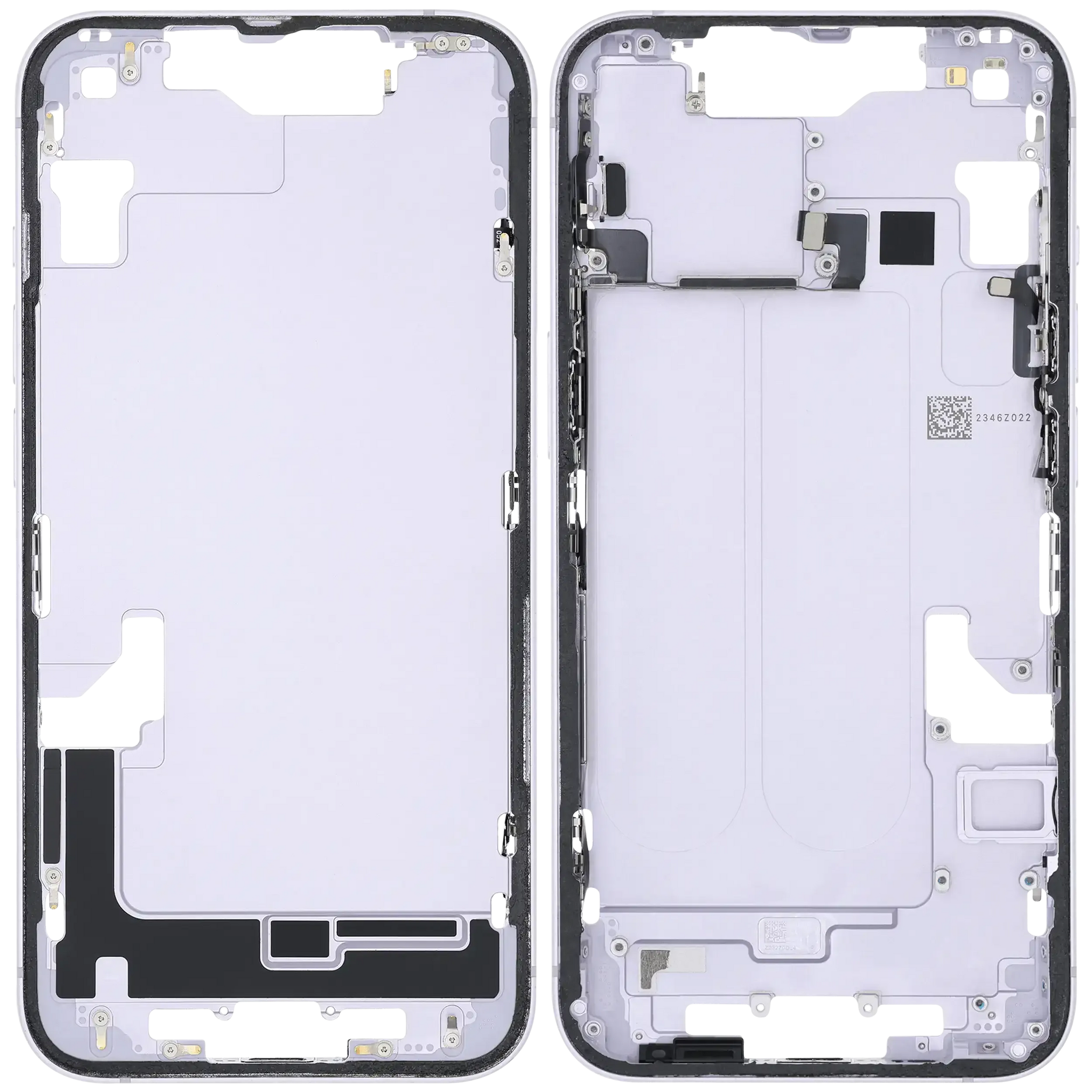 Mid-Frame Housing W/ Small Parts For iPhone 14 (EU / Global Version) (Pull) (Purple)