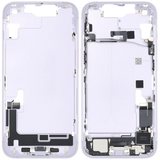 Mid-Frame Housing W/ Charging Port Flex & Small Parts For iPhone 14 (US Version) (Pull) (Purple)