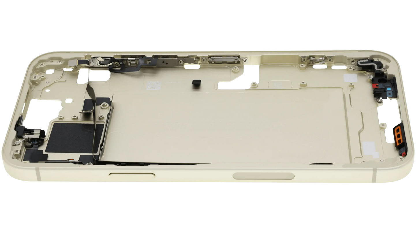 Mid-Frame Housing W/ Small Parts For iPhone 15 Plus (US Version) (Pull) (Yellow)