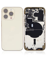 Back Housing W/ Small Parts For iPhone 14 Pro (US Version) (Pull) (Gold)