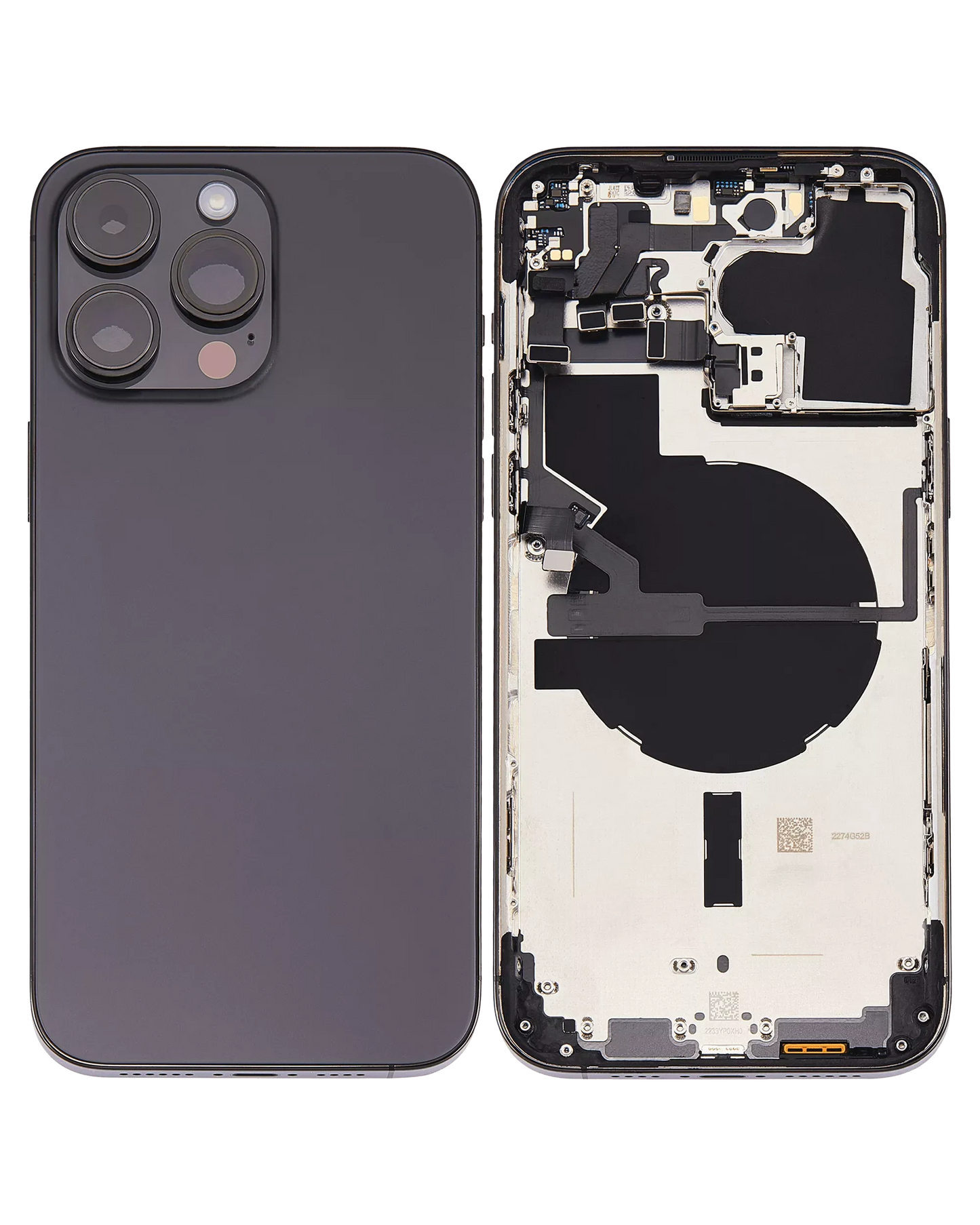 Back Housing W/ Small Parts For iPhone 14 Pro Max (US Version) (Pull) (Space Black)