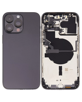 Back Housing W/ Small Parts For iPhone 14 Pro Max (US Version) (Pull) (Space Black)