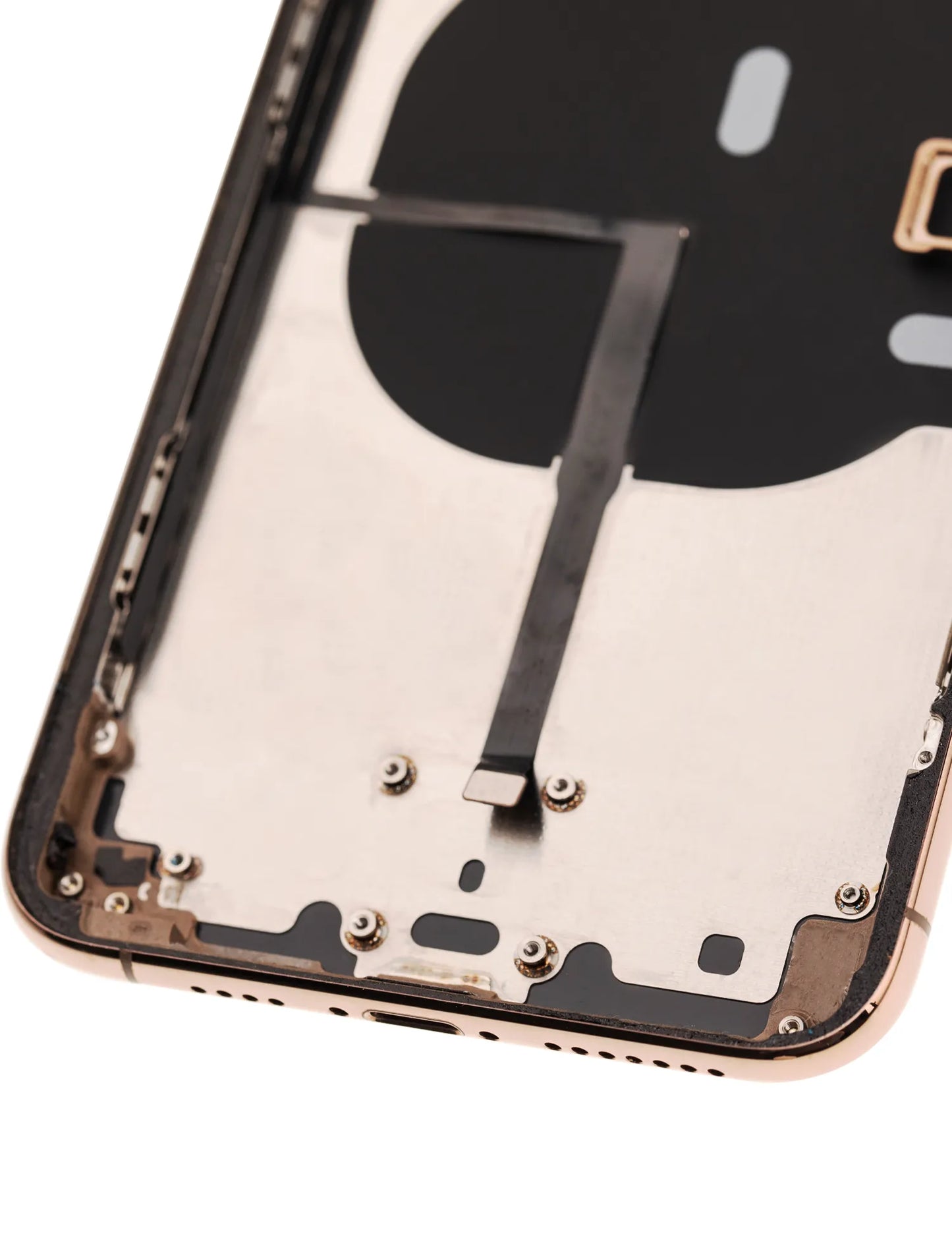 Back Housing W/ Small Components Pre-Installed For iPhone 11 Pro Max (Pull) (Gold)