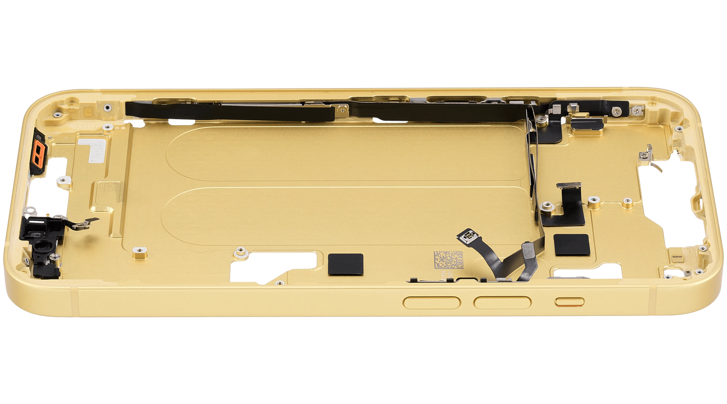 Mid-Frame Housing W/ Small Parts For iPhone 14 (US Version) (Pull) (Yellow)