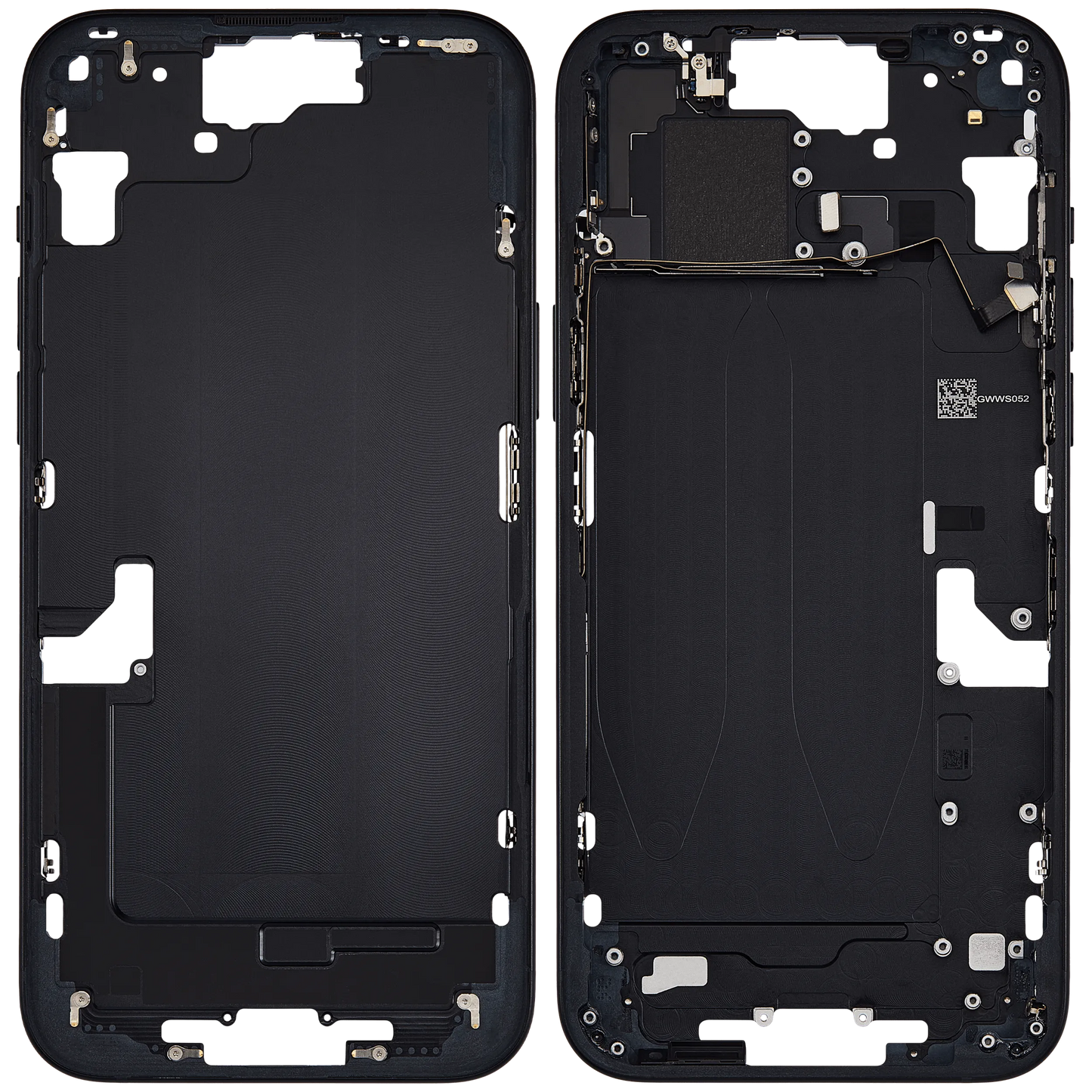 Mid-Frame Housing W/ Small Parts For iPhone 15 Plus (US Version) (Pull) (Black)