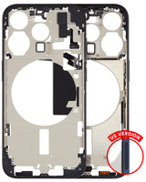 Mid-Frame Housing W/ Small Parts For iPhone 15 Pro (US Version) (Pull) (Blue Titanium)