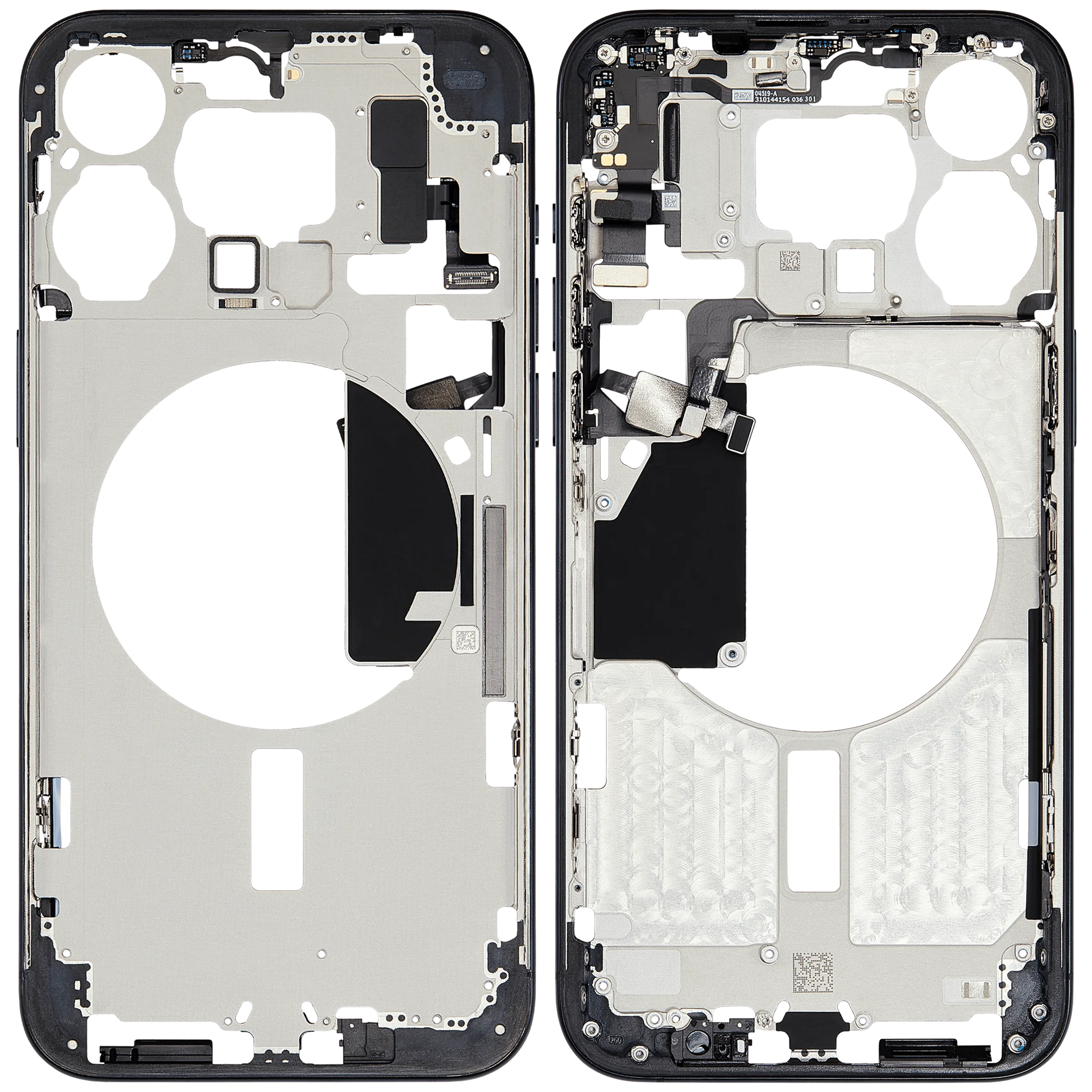 Mid-Frame Housing W/ Small Parts For iPhone 15 Pro Max (EU / Global Version) ( Pull) (Blue Titanium)