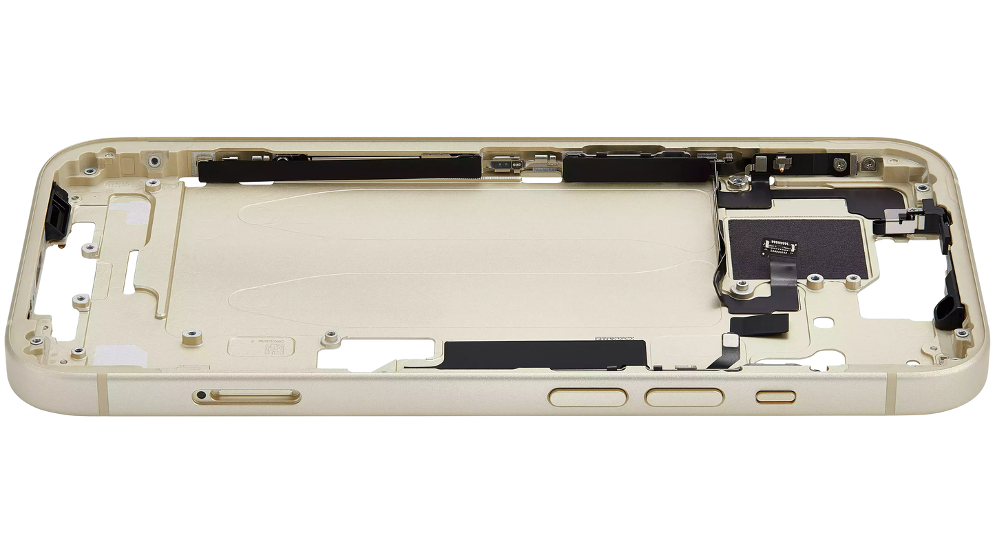 Mid-Frame Housing W/ Small Parts For iPhone 15 (EU / Global Version) (Pull) (Yellow)