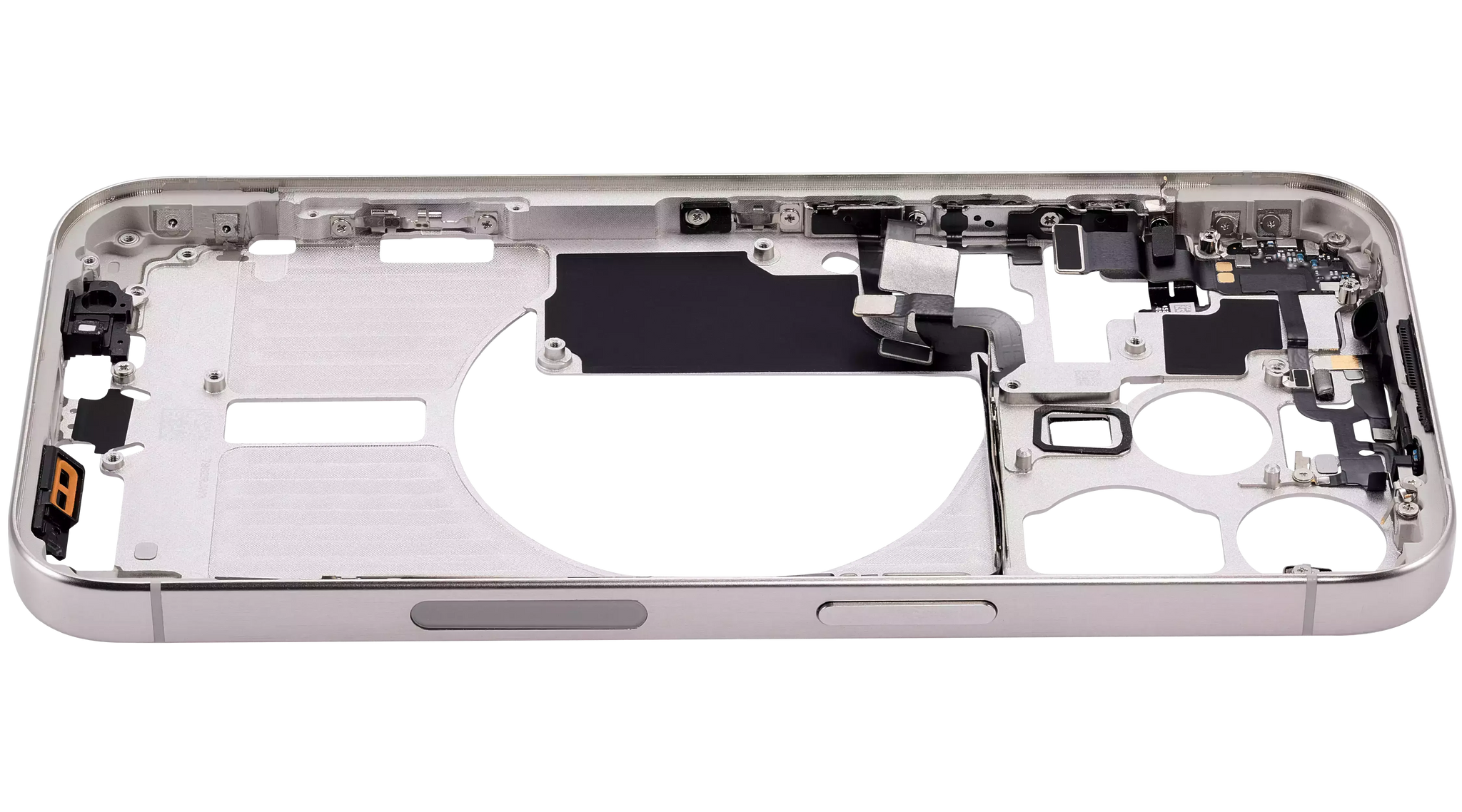 Mid-Frame Housing W/ Small Parts For iPhone 15 Pro (US Version) (Pull) (White Titanium)