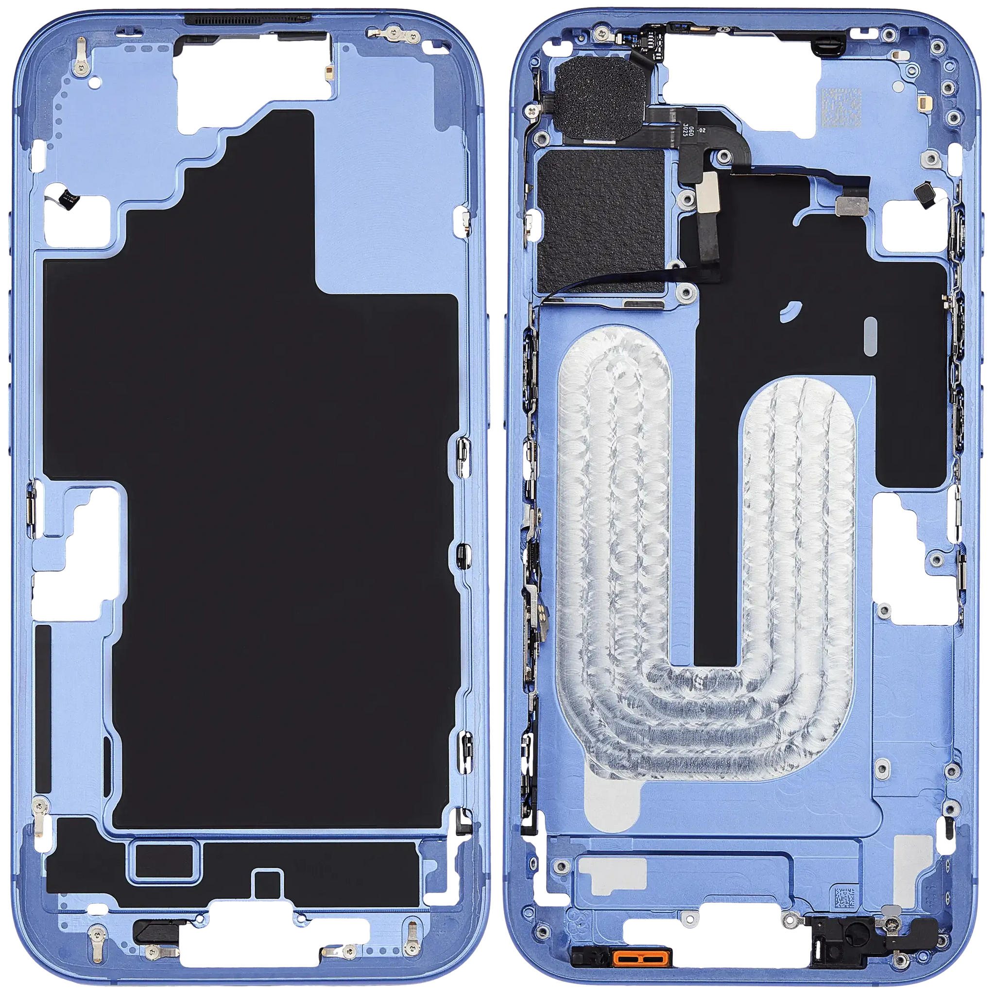 Mid-Frame Housing W/ Small Parts For iPhone 16 (US Version) (Pull) (Ultramarine)