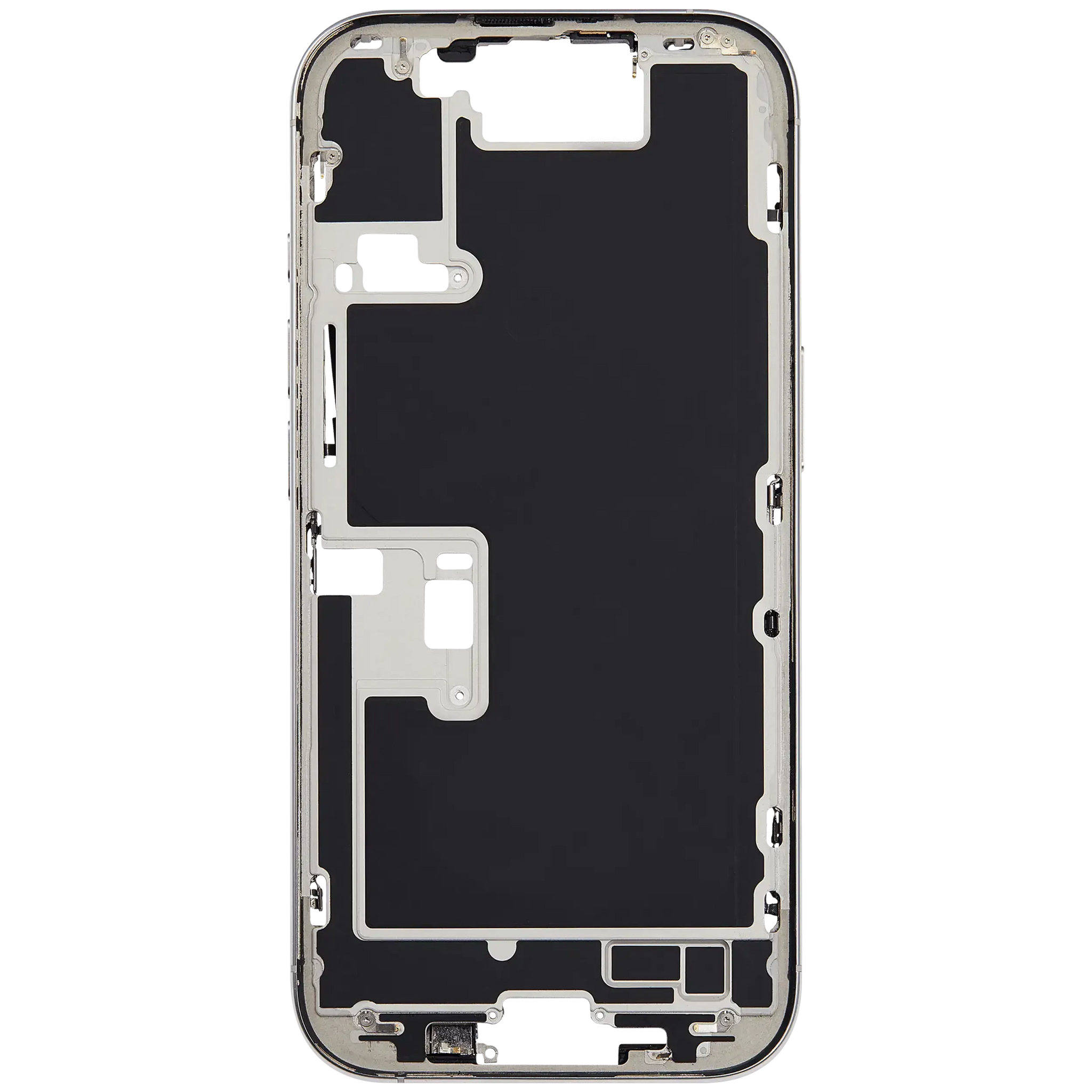 Mid-Frame Housing W/ Small Parts For iPhone 16 Pro (EU / Global Version) (Pull) (White Titanium)