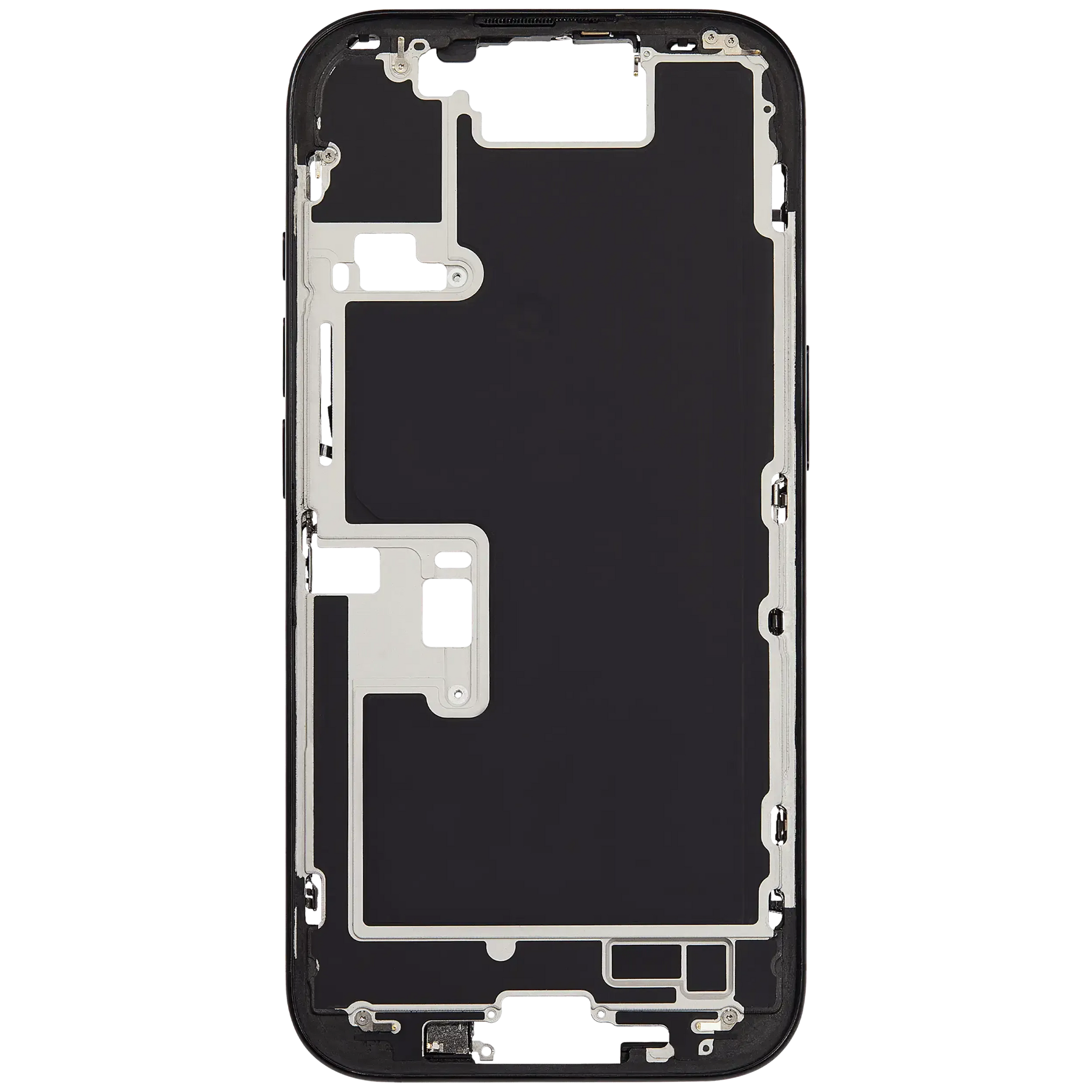 Mid-Frame Housing W/ Small Parts For iPhone 16 Pro (EU / Global Version) (Pull) (Black Titanium)