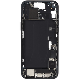 Mid-Frame Housing W/ Charging Port Flex & Small Parts For iPhone 15 Plus (EU / Global Version) (Pull) (Black)
