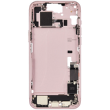 Mid-Frame Housing W/ Charging Port Flex & Small Parts For iPhone 15 Plus (EU / Global Version) (Pull) (Pink)