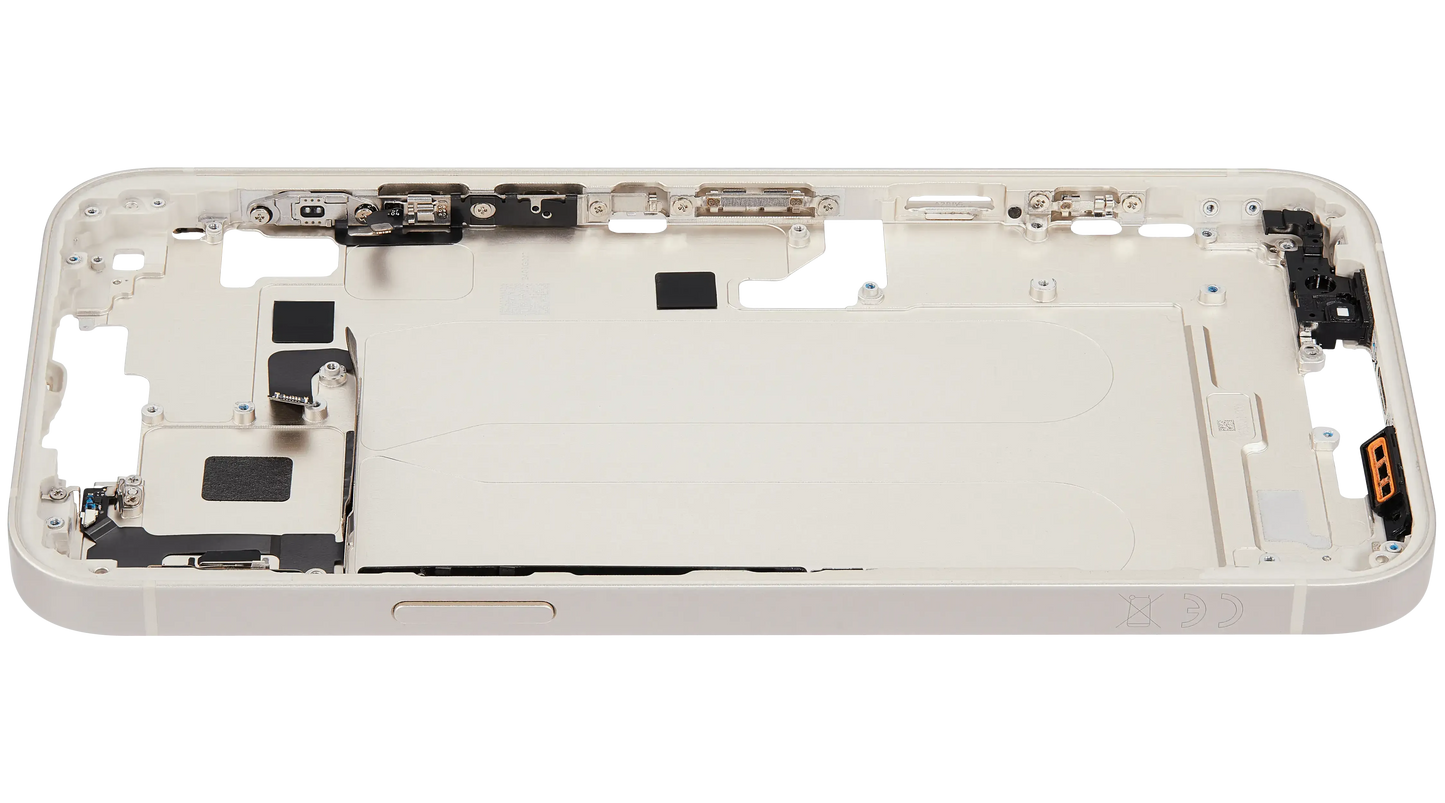 Mid-Frame Housing W/ Charging Port Flex & Small Parts For iPhone 14 Plus (EU / Global Version) (Pull) (Starlight)