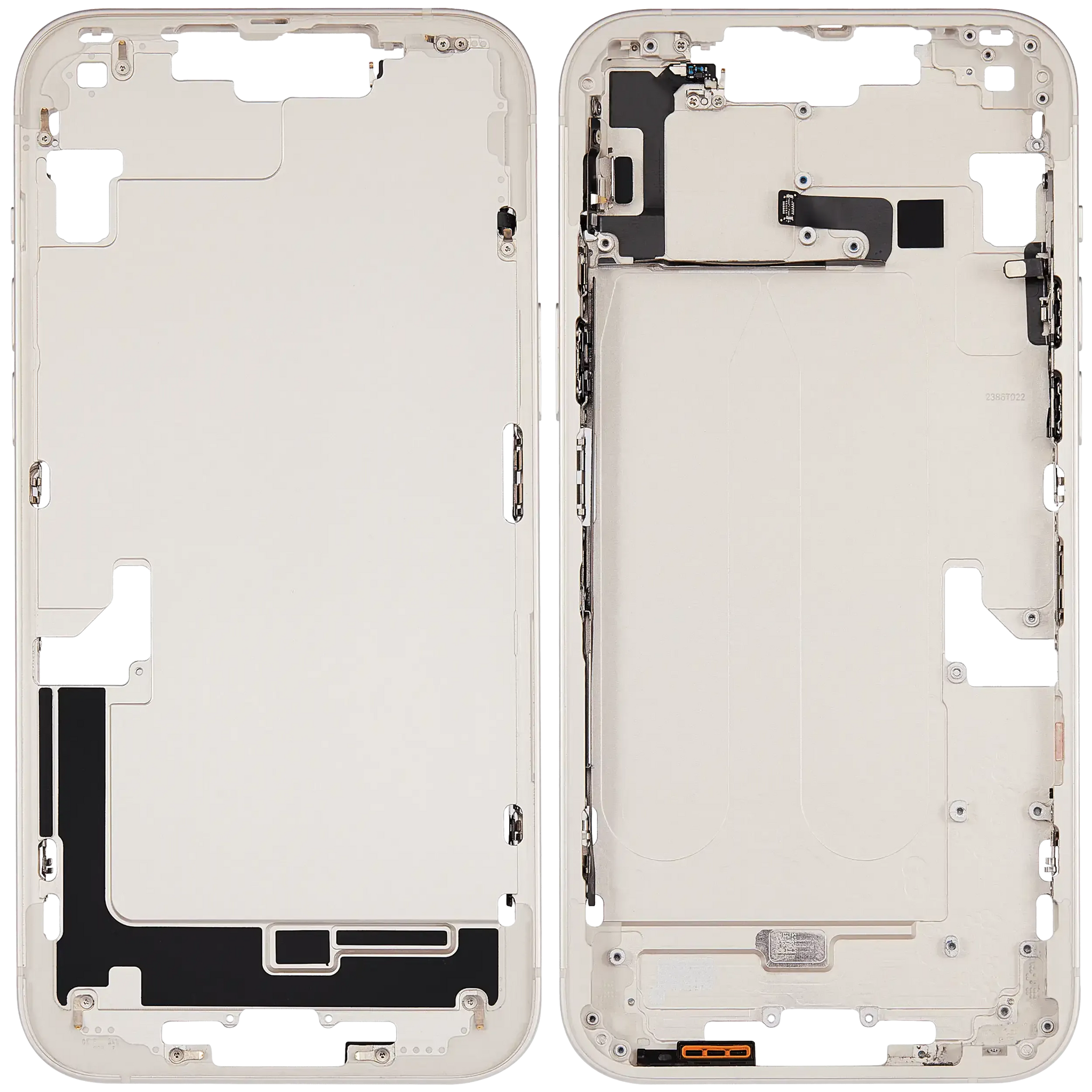 Mid-Frame Housing W/ Small Parts For iPhone 14 Plus (EU / Global Version) (Pull) (Starlight)