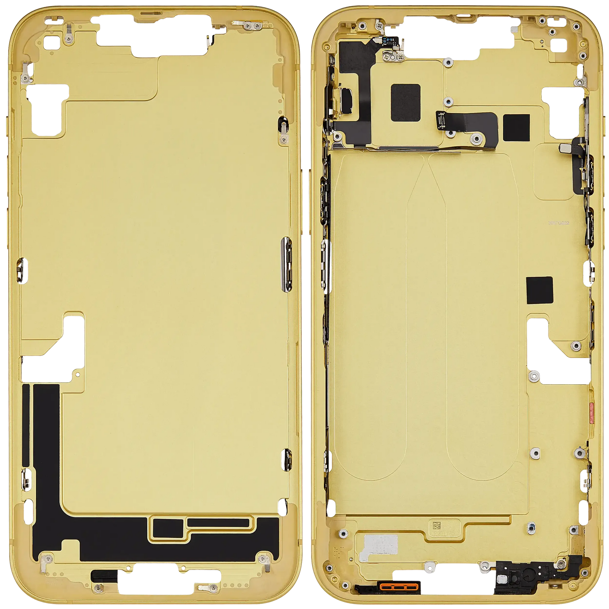 Mid-Frame Housing W/ Small Parts For iPhone 14 Plus (EU / Global Version) (Pull) (Yellow)