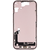Mid-Frame Housing W/ Charging Port Flex & Small Parts For iPhone 15 (US Version) (Pull) (Pink)