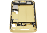 Mid-Frame Housing W/ Charging Port Flex & Small Parts For iPhone 14 (US Version) (Pull) (Yellow)