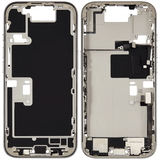 Mid-Frame Housing W/ Charging Port Flex & Small Parts For iPhone 16 Pro (US Version) (Pull) (White Titanium)