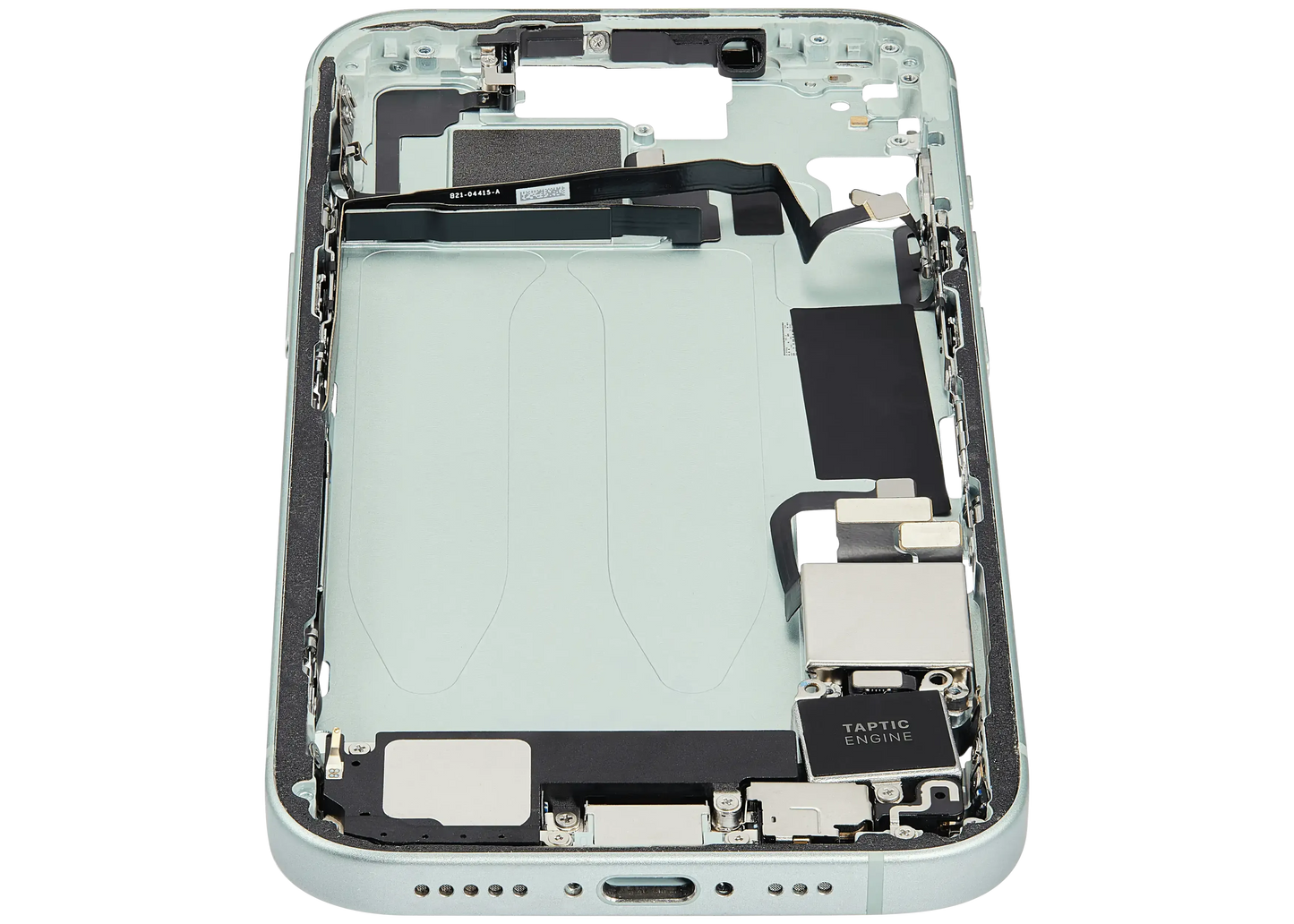 Mid-Frame Housing W/ Charging Port Flex & Small Parts For iPhone 15 (US Version) (Pull) (Green)